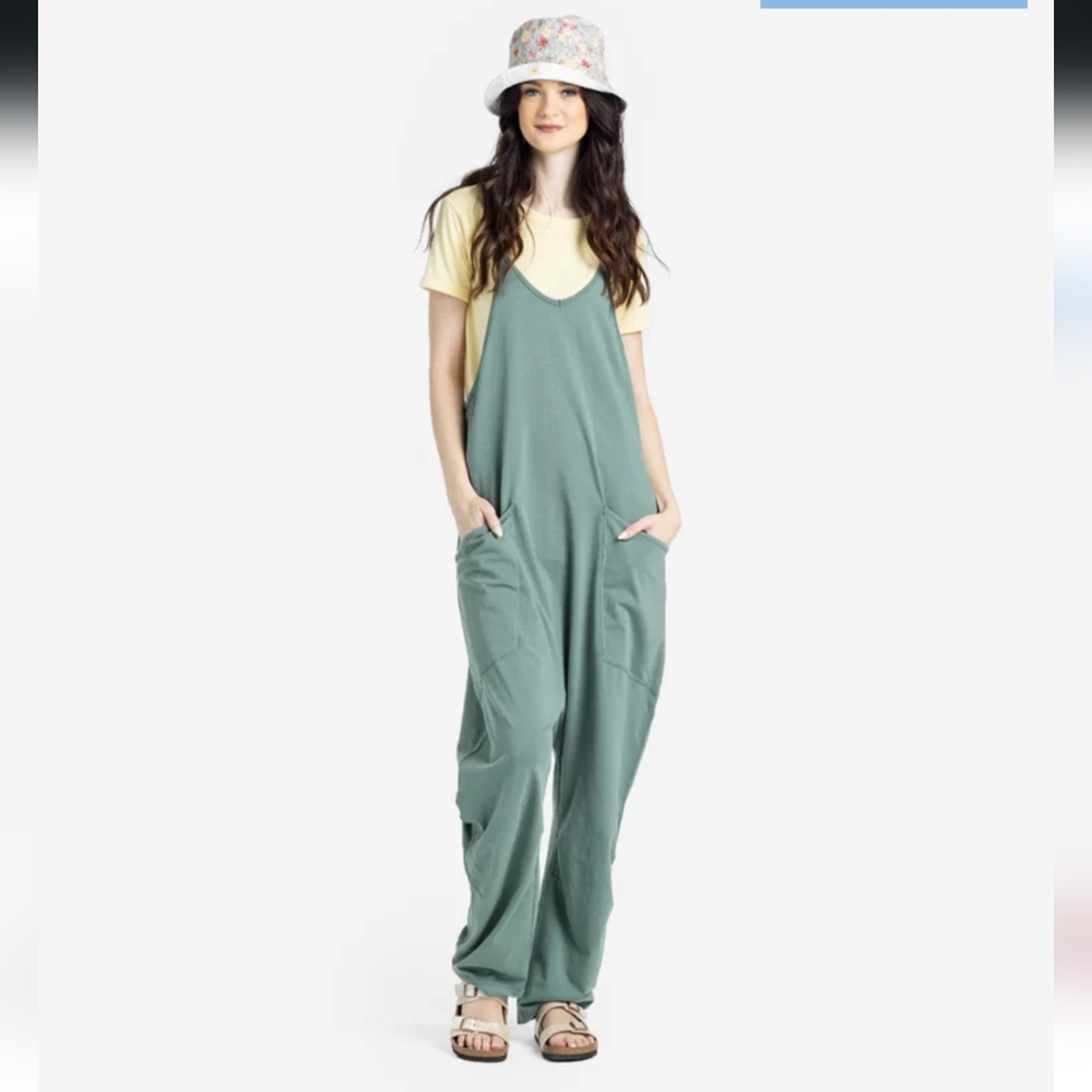 LuLaRoe Bridget Jumpsuit Dark Green Size Medium - Picture 8 of 10